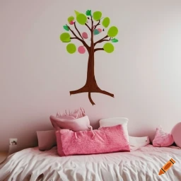 vinilo decorativo en dormitorio infantil